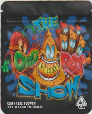 1/8 OZ -  MYLAR BAGS (50  CT) - "THE CHILI CHEESE FRIES SHOW"