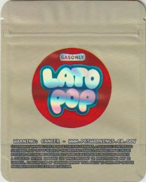 1/8 OZ -  MYLAR BAGS (50  CT) - "LATTO POP LB's CUT"