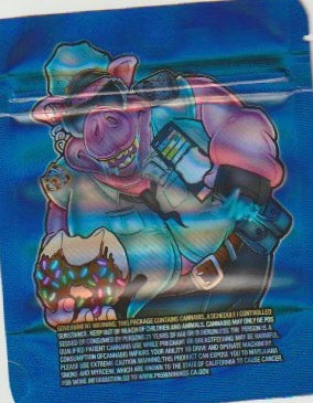 1/8 OZ -  MYLAR BAGS (50 CT) - "PIG COP"