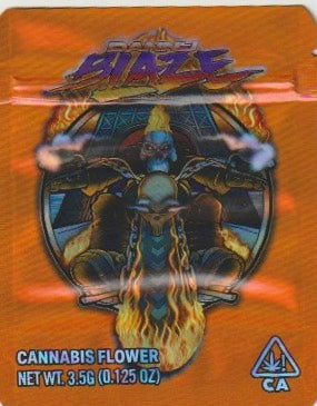 1/8 OZ -  MYLAR BAGS (50 CT) - "DANNY BLAZE"