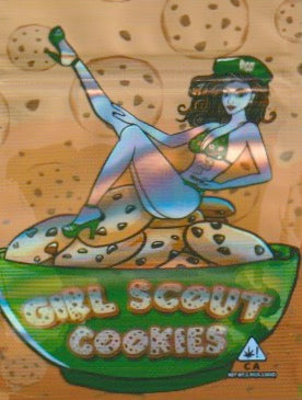 1/8 OZ -  MYLAR BAGS (50 CT) - "GIRL SCOUT COOKIES"