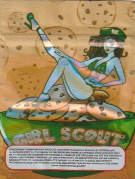 1/8 OZ -  MYLAR BAGS (50 CT) - "GIRL SCOUT COOKIES"