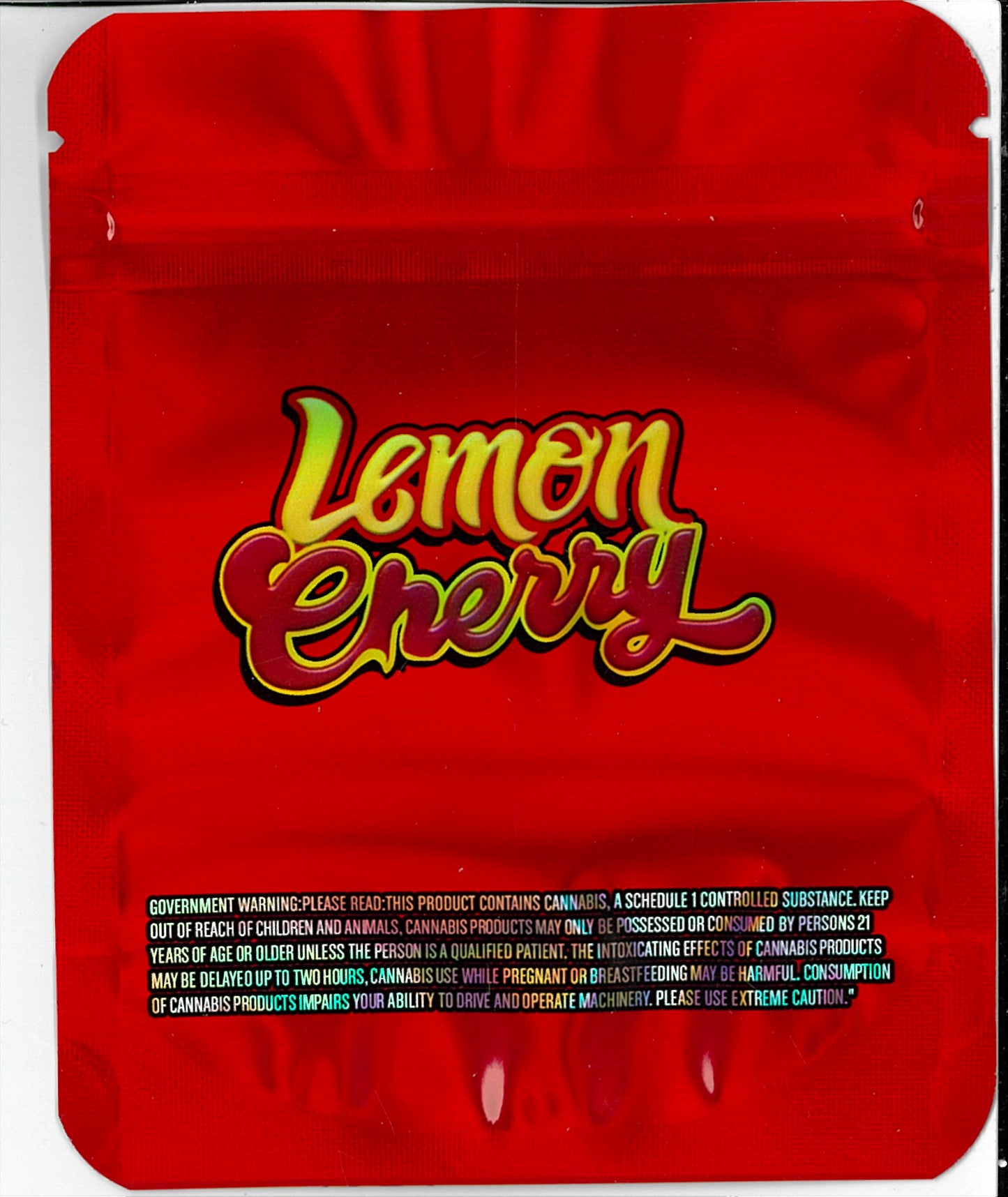 1/8 OZ -  MYLAR BAGS (100 CT) - "LEMON CHERRY"