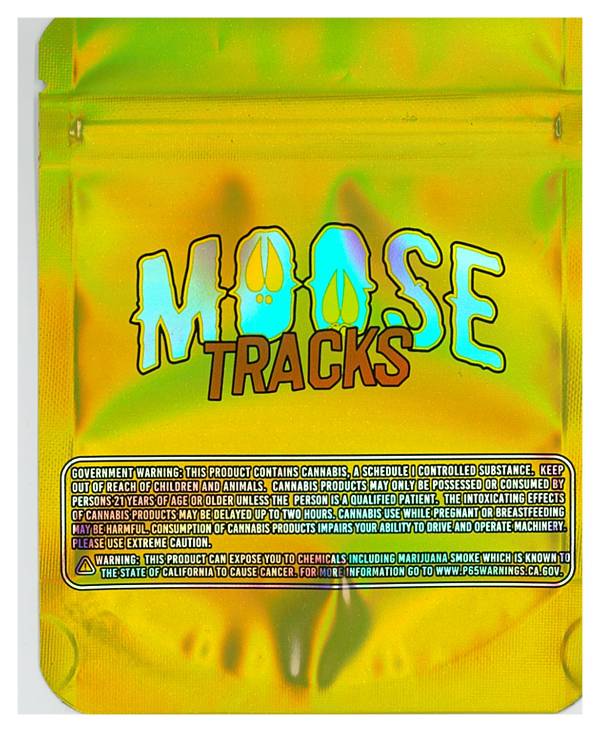 1/8 OZ -  MYLAR BAGS (100 CT) - "MOOSE TRACKS"